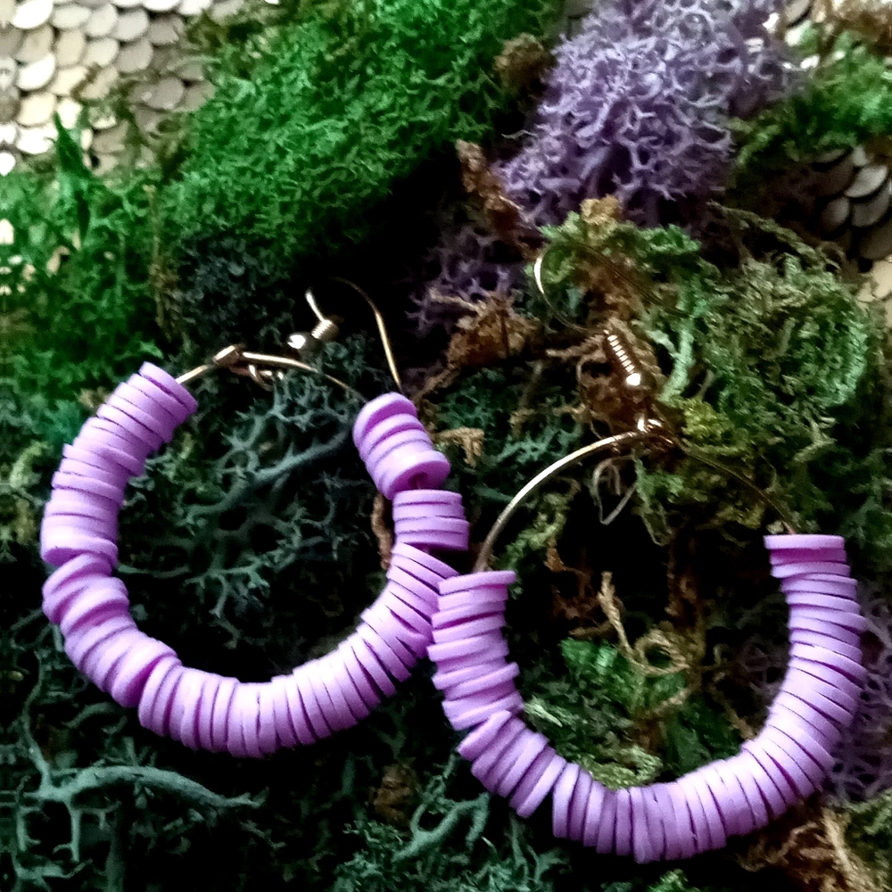 Purple earrings!